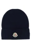 Moncler Wool And Cashmere Beanie In Blue