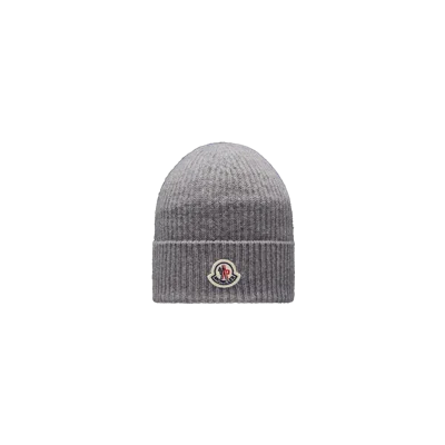 Moncler Wool & Cashmere Beanie Gray Size One Size
