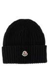 Moncler Women Beanie Wool And Cashmere Hat In Black