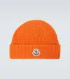 Moncler Wool And Cashmere Beanie In Orange