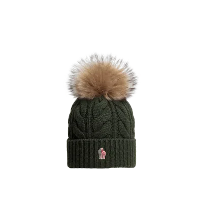 Moncler Bonnet En Laine Et Cachemire, Femme, Vert, Taille: Uni In Green