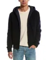 Moncler Wool & Cashmere-blend Down Cardigan In Blue