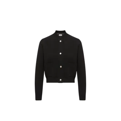 Moncler Cardigan In Black