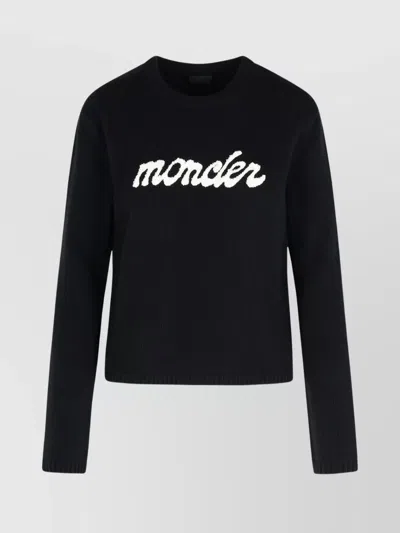 MONCLER WOOL AND CASHMERE CREW NECK SWEATER