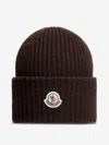 Moncler Wool And Cashmere Hat In Brown