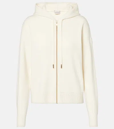 Moncler Wool And Cashmere Jacket In White