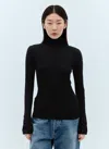 Moncler Wool And Cashmere Turtleneck Sweater In Black