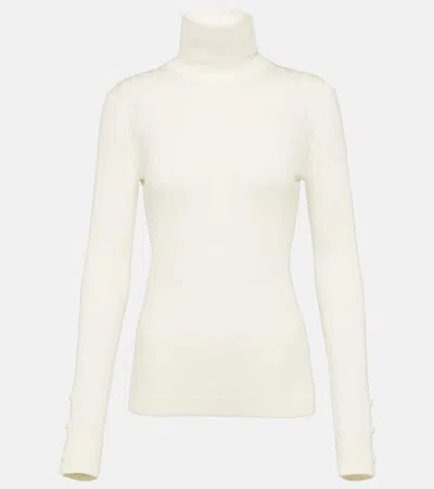 Moncler Wool And Cashmere Sweater In White