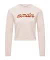 Moncler Wool And Cashmere Sweater With Embroidered Logo