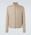 Moncler Wool And Cashmere-trimmed Jacket In Beige