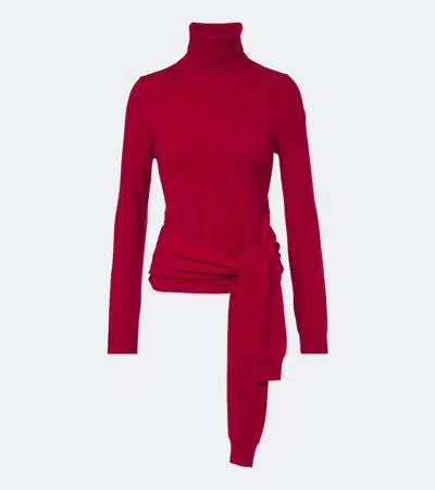 Moncler Wool And Cashmere Turtleneck Sweater In Pink