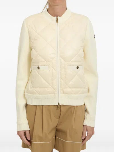 MONCLER Moncler Wool And Nylon Padded Cardigan