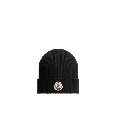 Moncler Wool Beanie Black