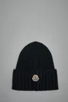 Moncler Wool Beanie In Black