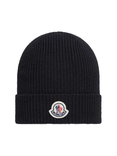 Moncler Wool Beanie Black