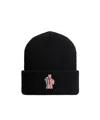 Moncler Wool Beanie In Black