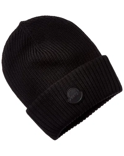 Moncler Wool Beanie In Black