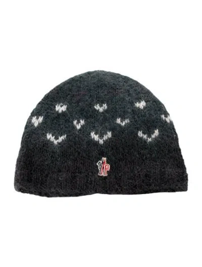 Pre-owned Moncler Wool Beanie In Black