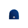 Moncler Wool Beanie, Blue, Size: S In Blue