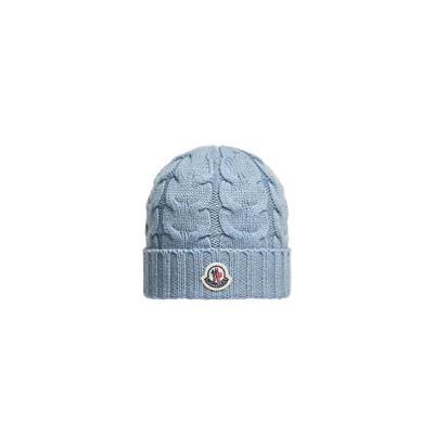 Moncler Kids' Wool Beanie, Boys, Blue, Size: S In Pink