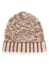 Moncler Wool Beanie In Braun