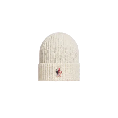 Moncler Kids' Bonnet En Laine In White