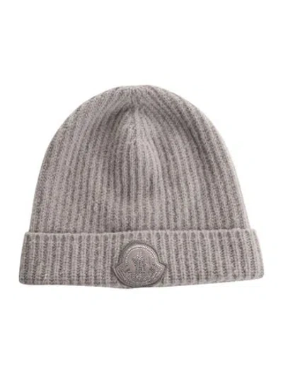 Pre-owned Moncler Wool Beanie. In Grey