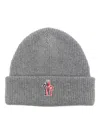 Moncler "thick Virgin Wool Beanie In Grey
