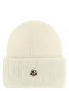 Moncler Wool Beanie Hats White