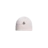 Moncler Wool Beanie, Pink, Size: Xxs In Neutral