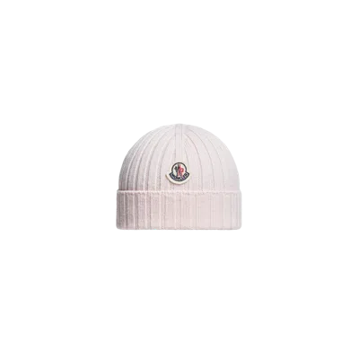 Moncler Kids' Wool Beanie, Pink, Size: Xxs