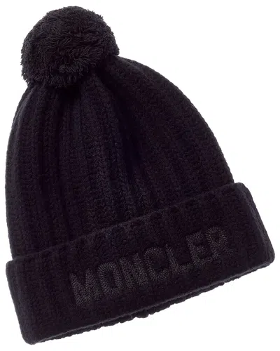 Moncler Wool Beanie In Purple