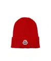 Moncler Wool Beanie In Red