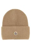 Moncler Wool Beanie In Brown