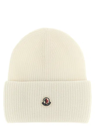 Moncler Wool Beanie In White
