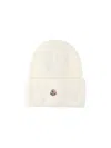 Moncler Wool Beanie In White