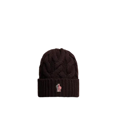 Moncler Wool Beanie, Women, Brown, Size: One Size