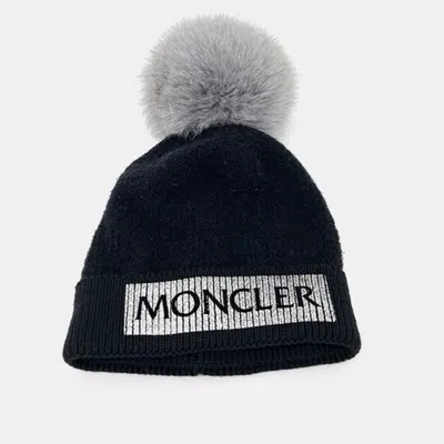 Pre-owned Moncler Wool Black Beanie