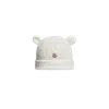 Moncler Wool Blend Beanie With Teddy Bear Ears, Gender Neutral, White, Size: 3xs
