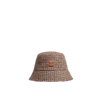 Moncler Bucket Hat In Brown