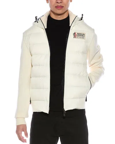 Moncler Wool-blend Cardigan In White