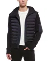 Moncler Wool-blend Cardigan In Blue