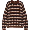 Moncler Wool Blend Crewneck Sweater In Multi