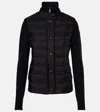 Moncler Logo-patch Padded-panel Jacket In Black