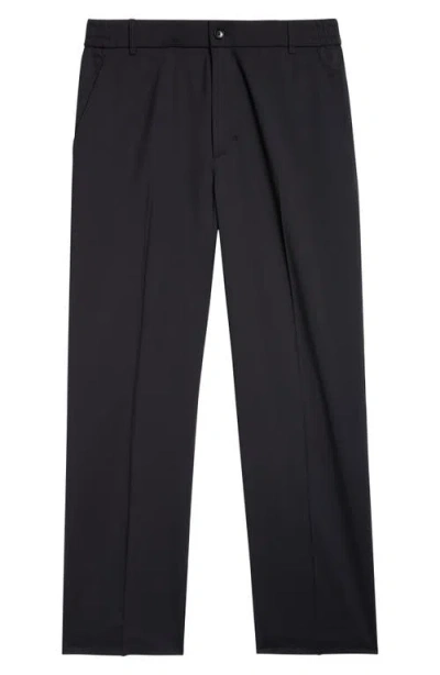 Moncler Wool Blend Gabardine Pants In Deep Indigo