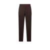 Moncler Wool Blend Gabardine Tailored Trousers, Men, Brown, Size: 48 In Brown
