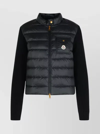 Moncler Wool Blend Jacket Front Pocket In Multi