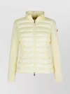 Moncler Black Virgin Wool Blend Jacket In Yellow