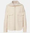 Moncler Jacke Aus Einem Wollgemisch In Neutral