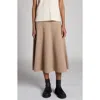 Moncler Wool Blend Midi Sweater Skirt In Pink Taupe